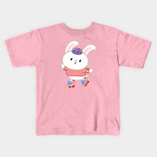 Roller Bunny Kids T-Shirt